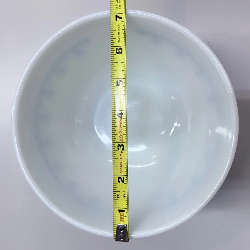 Vintage Pyrex Colonial Mist 402 Mixing Bowl 1.5 Qt Blue White Milk Glass USA
